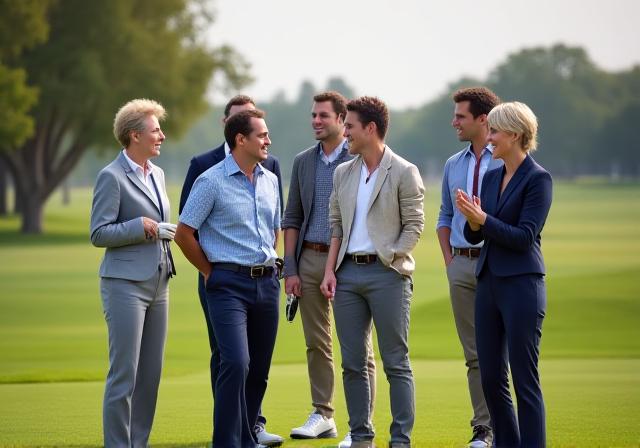 Team building aziendale sul campo da golf Stellari Drives Roma